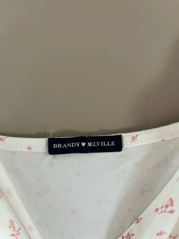 Brandy Melville White floral Dress - Image 2