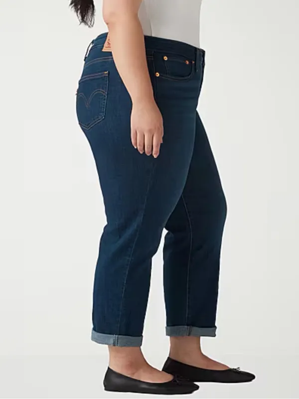 Levi's Boyfriend Jeans in Cobalt Layer Blue, Plus-Size 22W, NWT - Image 3