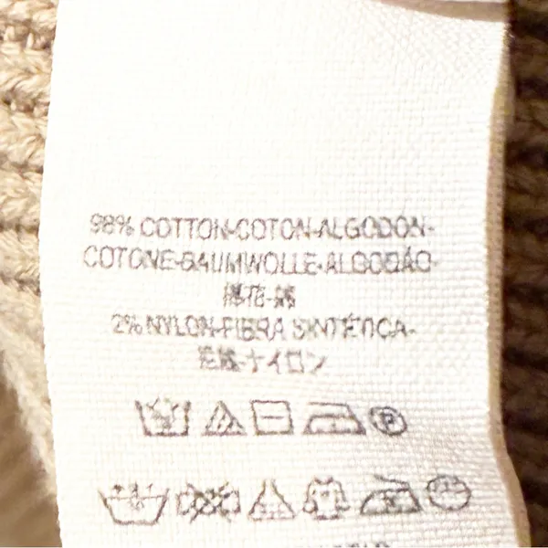 Free People Taupe Knit Allure Pull Over‎ Sweater Size XS Deep V Neck - Image 6