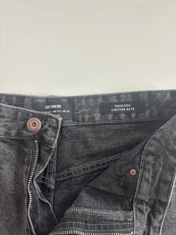 Black Denim Shorts - Image 2