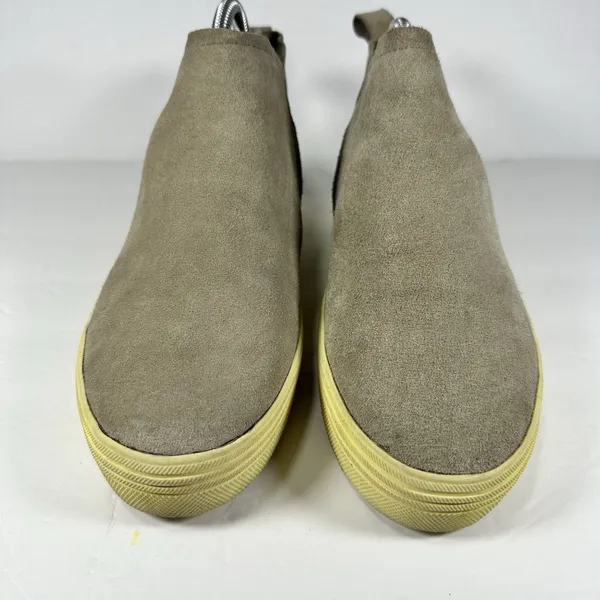 Dolce Vita Tasha Grey Suede Slip On Wedge Sneaker Ankle Boots Women’s 8 M - Image 2