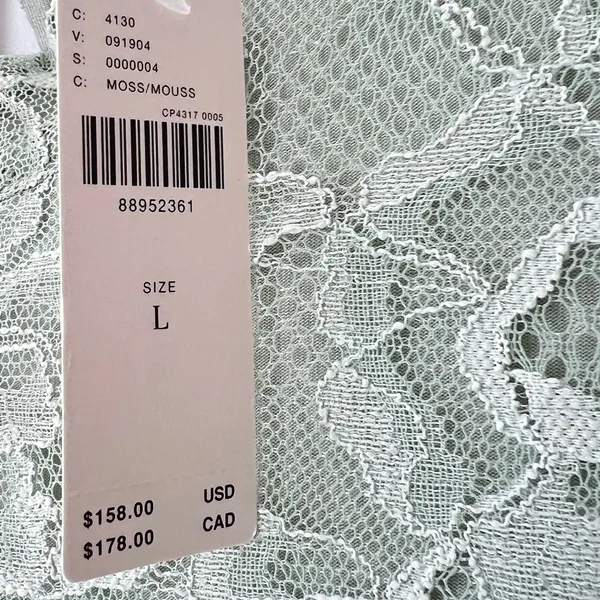 Anthropologie Maeve Green Lace‎ Mini Dress Women’s Large Mock Neck Sleeveless - Image 9