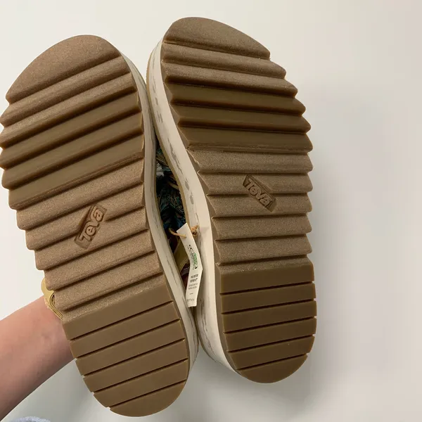 TEVA Flatform Ceres Embroidery-fringe Platform Sandals Size 8 - Image 5