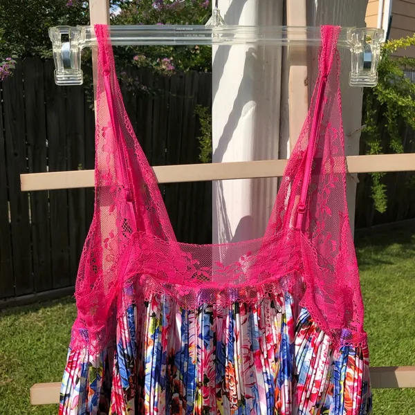 NWOT VS x Mary Katrantzou Satin and Lace Chemise S - Image 7