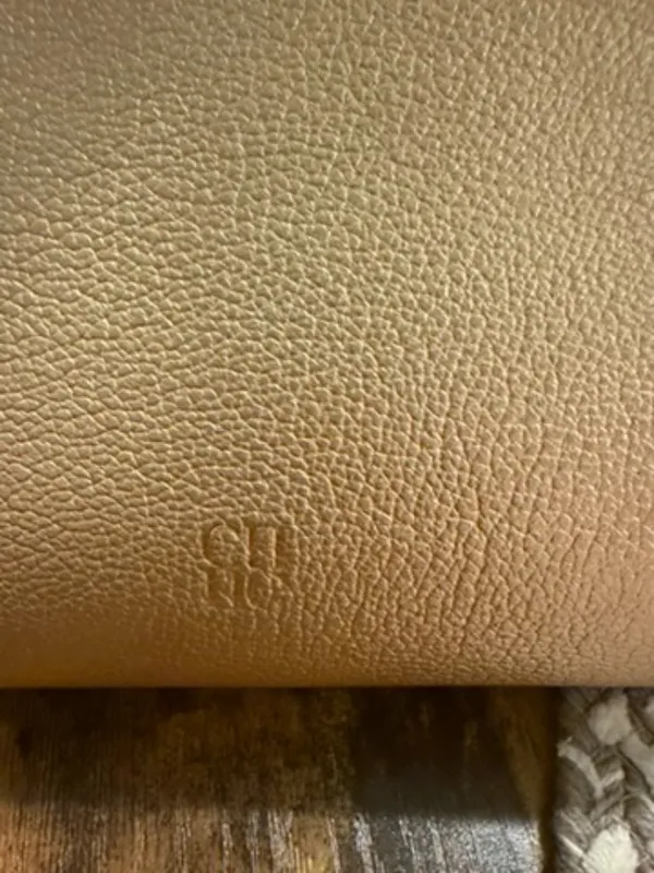 ✨ Auth Carolina Herrera Leather Tote Bag + Designer Scarf Charm ($200 Value) ✨ - Image 5
