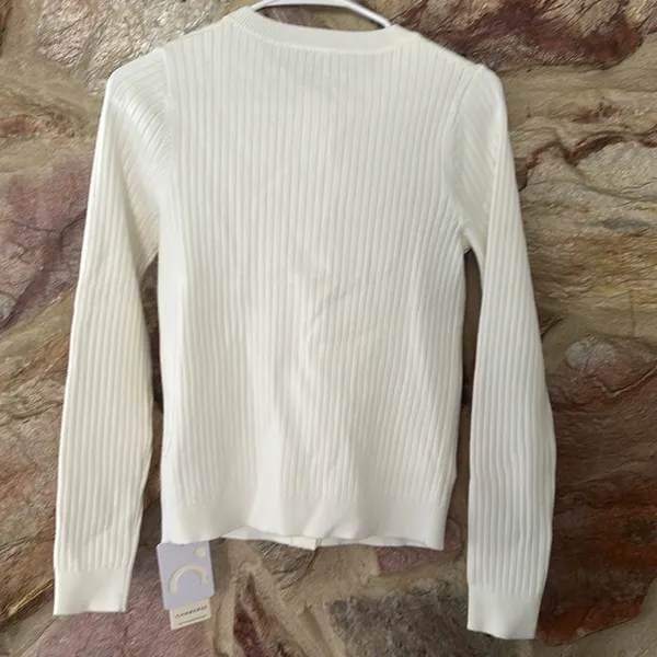 Commense Elegant Button Pleated Sweater Co - Image 5