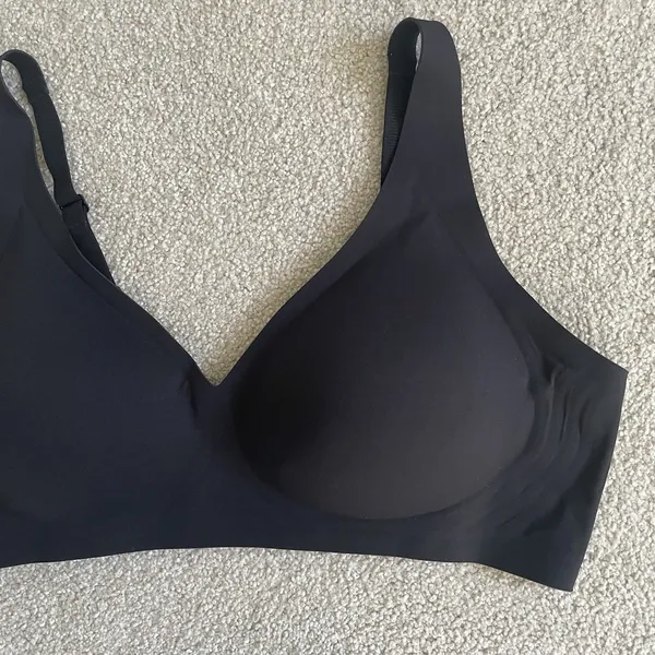 Wireless T-Shirt Bra Supportive Comfort Black Undergarment Women's Size XL - Image 3