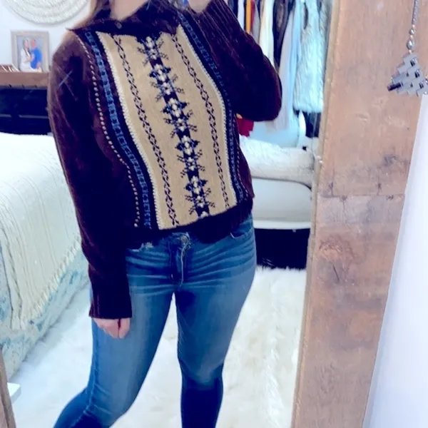 Vintage sweater size small Brown - Image 2