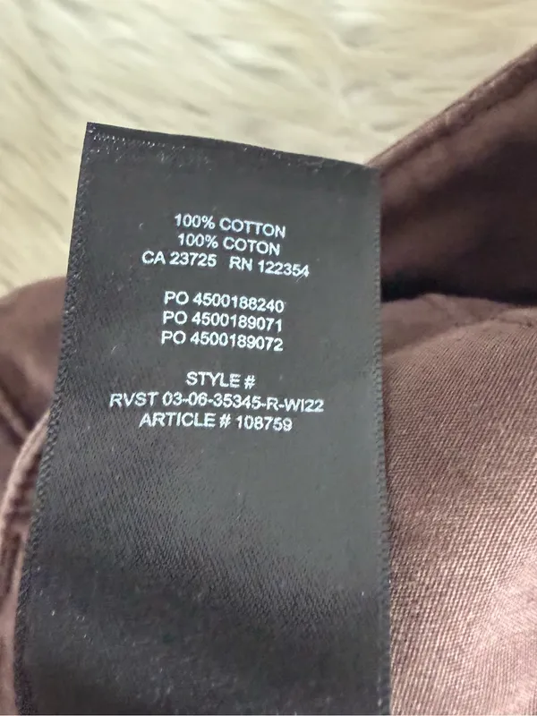 Aritzia Tna Cotton Cargo Pants Brown Utility Parachute Joggers Size 6 - Image 8