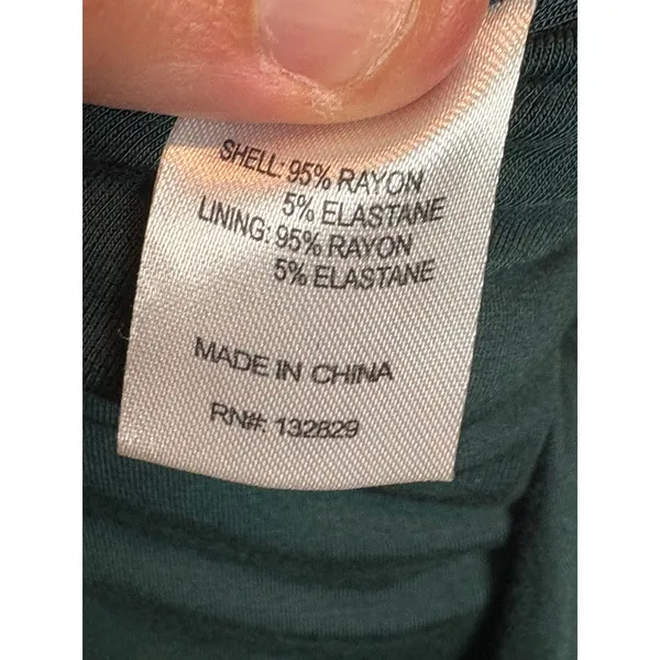 Lovers and Friends Sundance Maxi Dress Everglade Green V-Neck Twist Front Small - Image 11