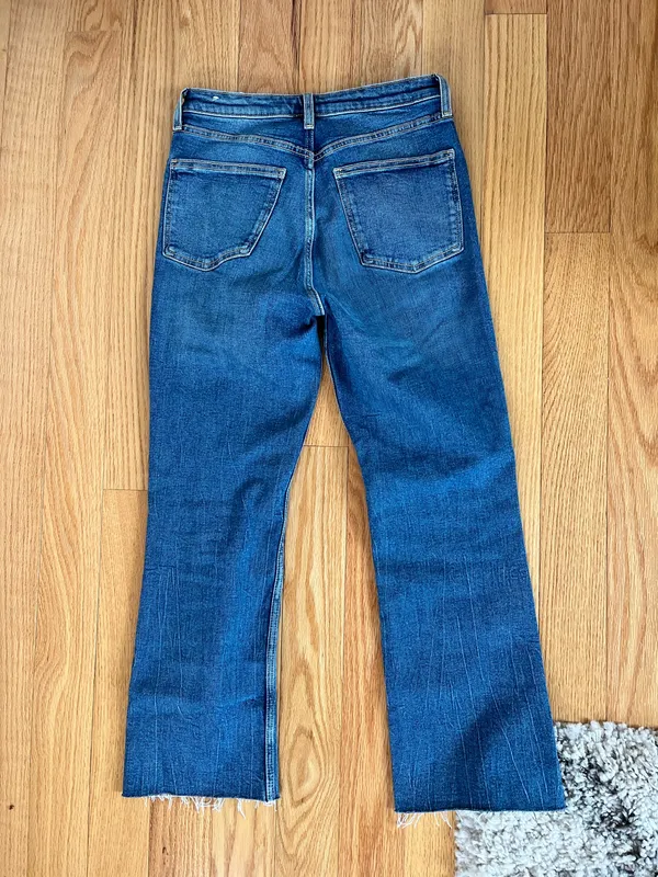 ZARA Flare Cropped Jeans High-Rise - Image 4