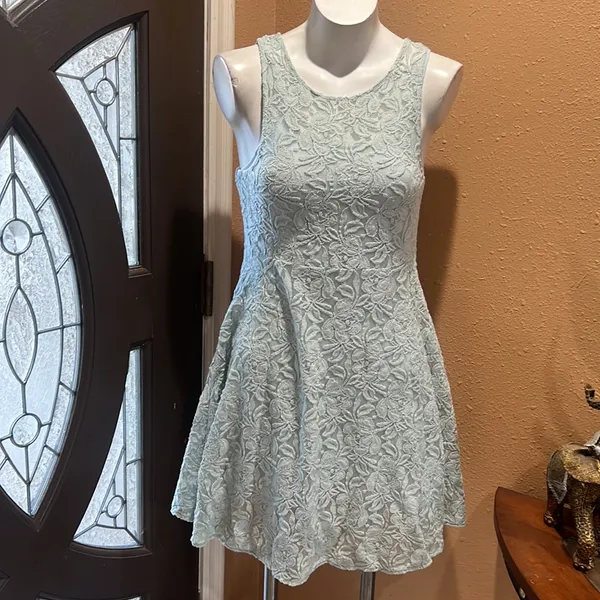 Free people mint green lace dress - Image 5