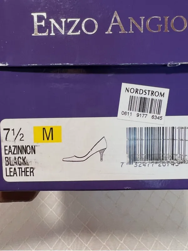 Enzo Angiolini “Eazinnon” black leather Pointed Toe Pumps size 7.5 - Image 12
