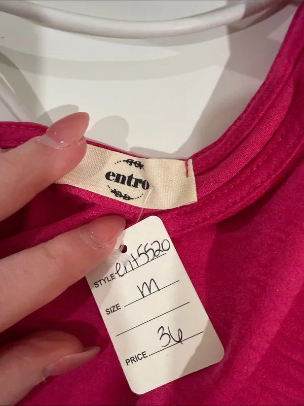 NWT entro Fuchsia One-Shoulder Tunic Top - Image 2