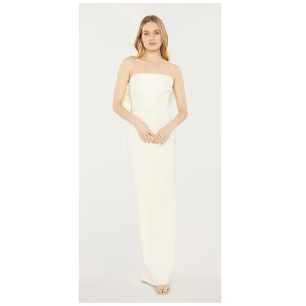 NEW LIKELY Helen Strapless Gown in White Size 8 - Image 3