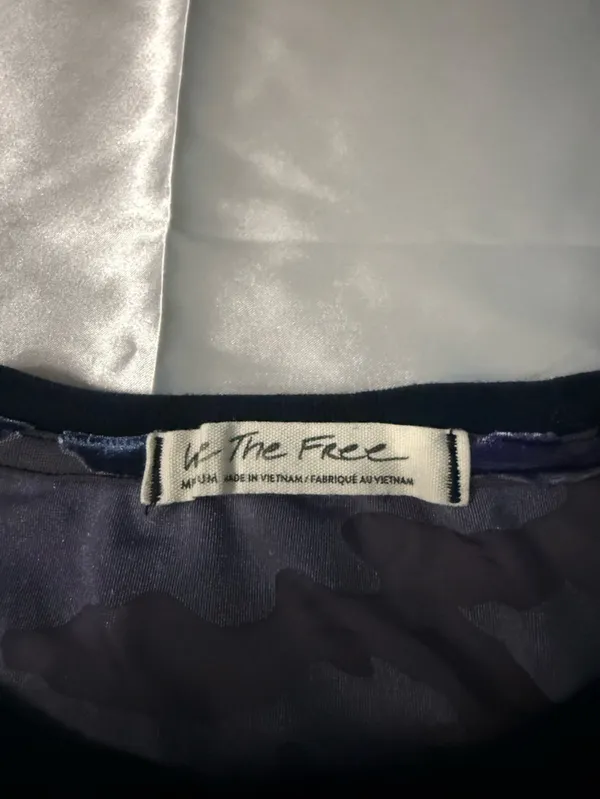Free People We the Free velvet camouflage burnout t-shirt - Image 5
