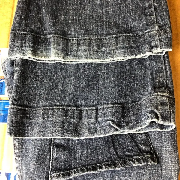 Diva Los Angeles Y2K Vintage Low Rise Dark Wash Jeans Size 8 - Image 6