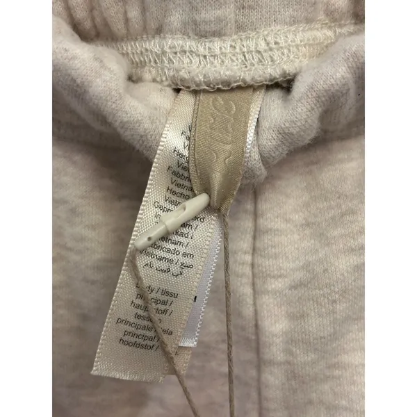 New Skims Cotton Fleece Classic Straight Leg Pant Oatmeal Hearher Medium NWT - Image 7