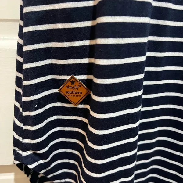 ✨ Simply Southern Striped Sequin Maxi Dress size large - Image 2