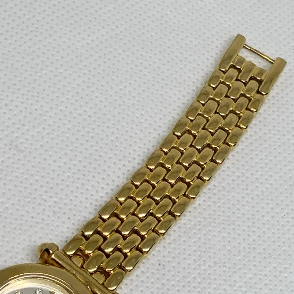 Westar Swiss Eb women’s watch gold tone 25mm quartz analog links band 6”running - Image 4