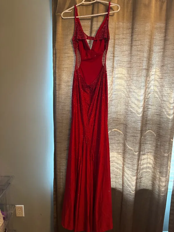 Jovani Red sparkle prom dress - Image 3