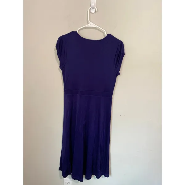 NWOT Boden Purple Knot Front Jersey Dress Women’s Size 6 - Image 4