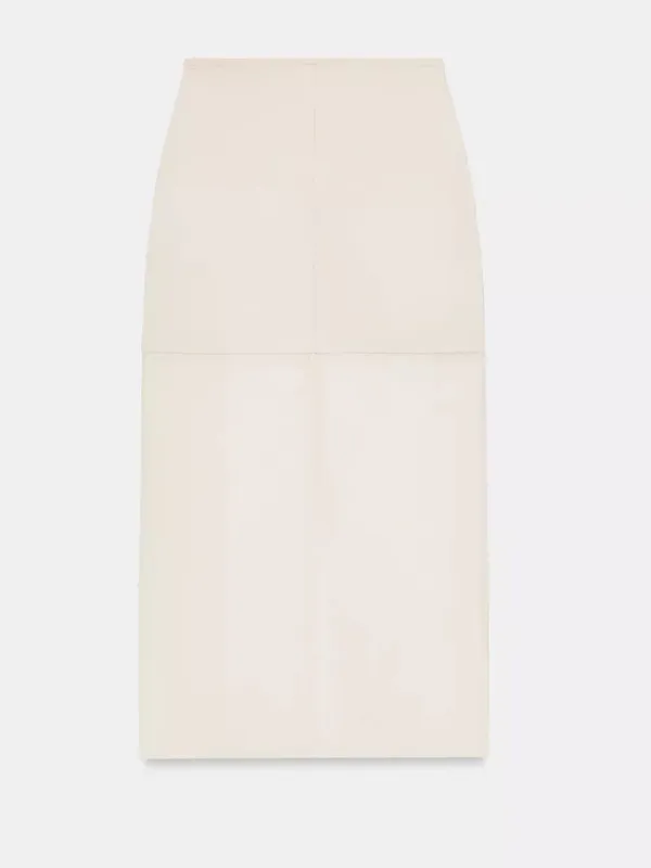 Zara NWT SET Cream V-Neck Balloon Sleeve Top & Skirt - Image 8