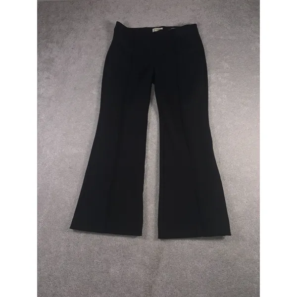 Maeve Anthropologie The Margot Kick-Flare Cropped Pants Black Women's Medium - Image 2