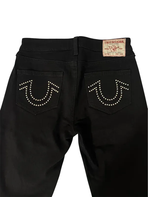 True Religion Jennie Super Skinny Curvy Mid-Rise Crystal - Image 4