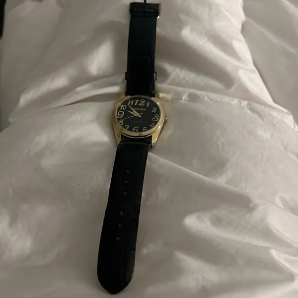 Vintage Gossip Quartz Watch with Alligator Leather Band - Image 3
