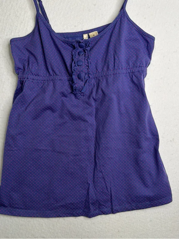 Vintage Y2K Style Polka Dot Babydoll Tank Top - Image 5