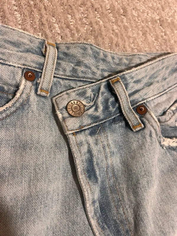 Denim Skirt Free People Mini - Image 2