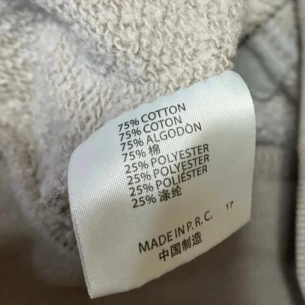 Brandy Melville Women's Beige Taupe Full Zip Hoodie Hooded Sweatshirt Top Size S - Image 4