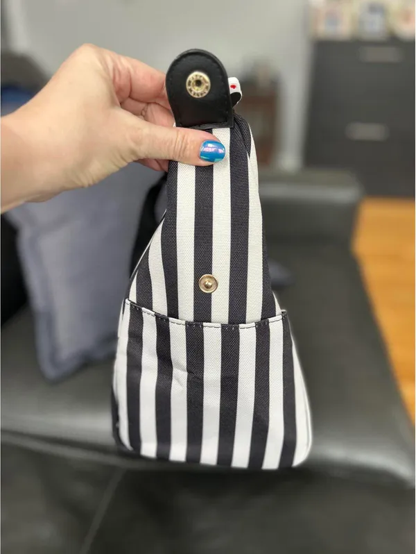 Alice + Olivia Striped Duffel Bag by Stacey Bendet - Image 6