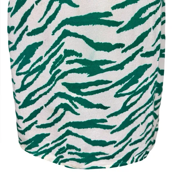 Reformation Lindsey Zebra Print Mini Slip Dress - Image 5