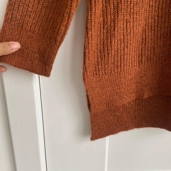 Natural Reflections Burnt Orange Pullover Knit Sweater Women’s Size XL NEW - Image 4