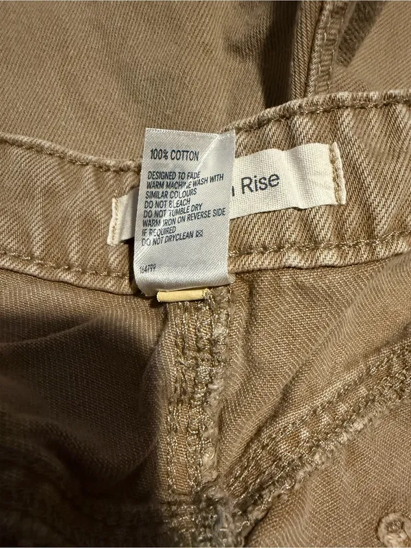 Anko Women’s Wide Leg Khaki Jeans - Image 4