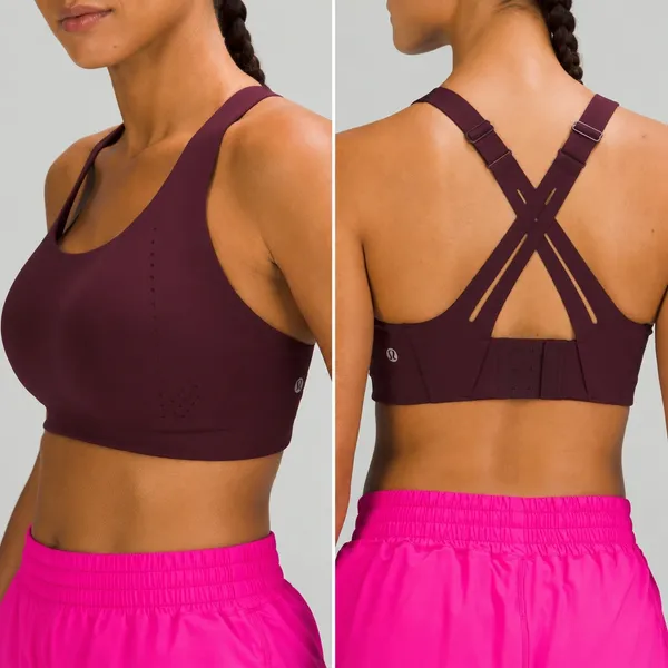Lululemon AirSupport Bra High Support, 34C –DDD Cups in Cassis / Red Merlot - Image 2