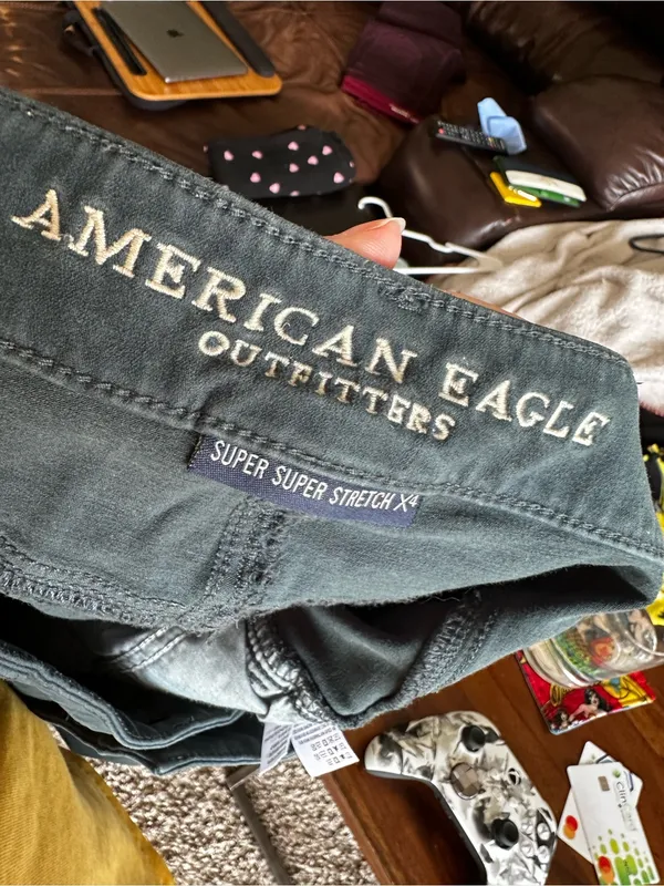 American Eagle Outfitters Women’s Dark Teal Slim Jeans - Image 2