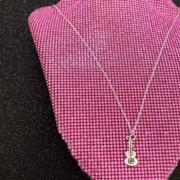 Electric Guitar Necklace Sterling Silver Concert - Image 7