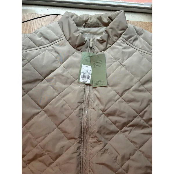 New Men's Goodfellow & Co. Insulated Vest Water/Wind Resistant Tan Lt Khaki XXL - Image 2