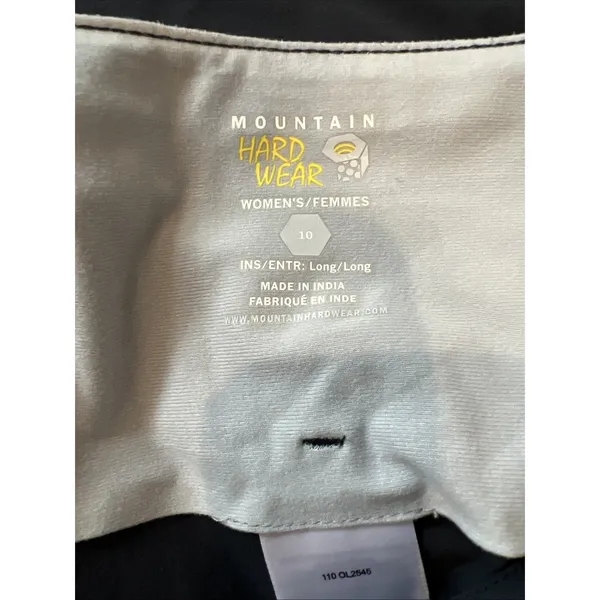Mountain Hardwear Women's Black Yuma Convertible Pants‎ Size 10L Hiking Gorpcore - Image 4