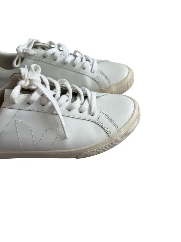 VEJA Women's Esplar White Leather Trainers Sneakers size 8 - Image 7