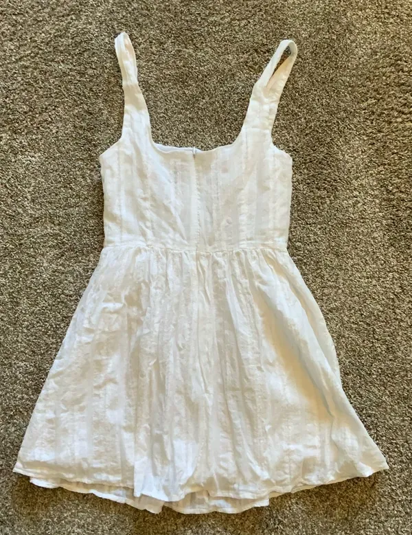 White Mini Dress Princess Polly - Image 2