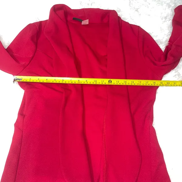 MOA USA red stretchy suit jacket blazer woman’s size L/XL - Image 4