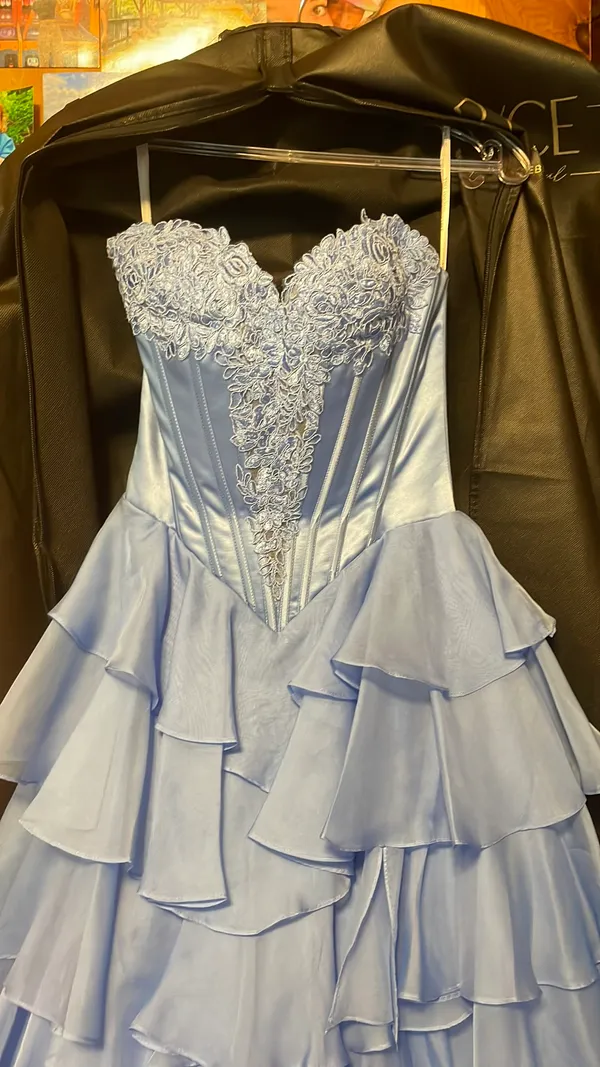 Sherri Hill Prom Dress Blue - Image 3
