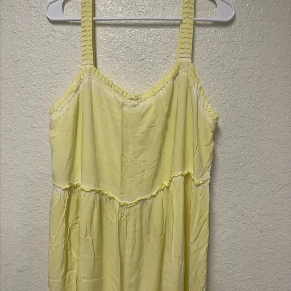 SATURDAY SUNDAY by Anthropologie Yellow Sleeveless Maxi Dress Size XL - Image 9