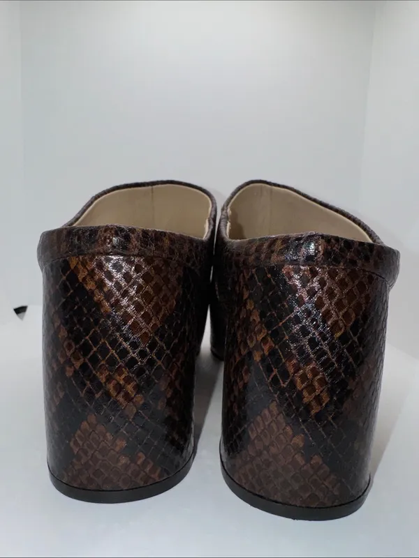 Marc Fisher Ragni Mules Snakeskin Print Women’s Size 7.5 - Image 7
