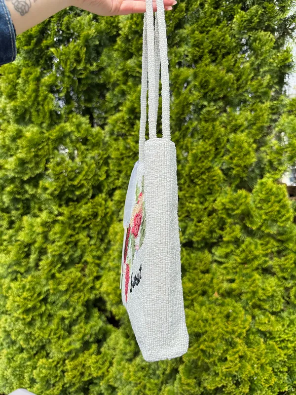 Viral beaded sweet bag White - Image 2