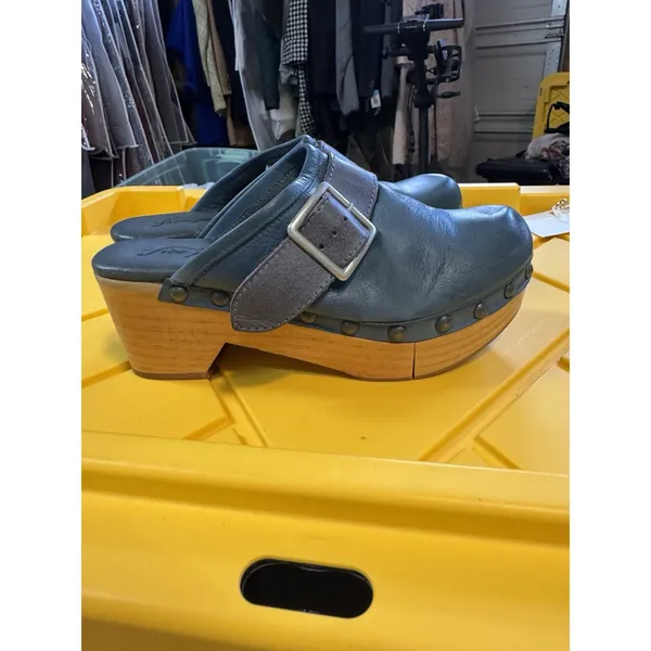 New Free People Culver City Clogs Size 38.5 US 8.5 Blue - Image 3